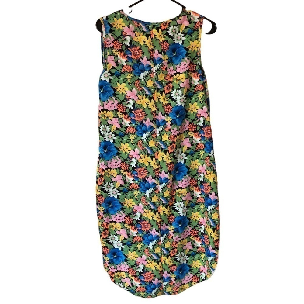 Vintage Y2K floral 60s 70s inspired high low tank top Festival statement blouse - Picture 6 of 8